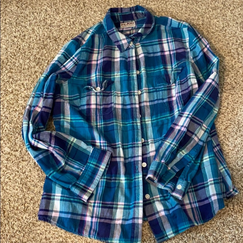 Plaid button up